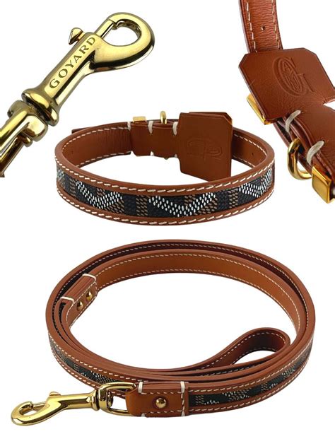 goyard dog collar small|Goyard leash.